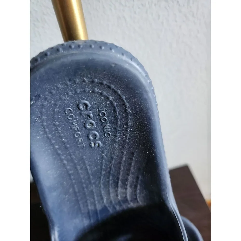 CROCS Navy Slide Sandals